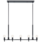 KICHLER 52425BK Torvee 42" 5 Light Linear Chandelier Brushed Natural Brass