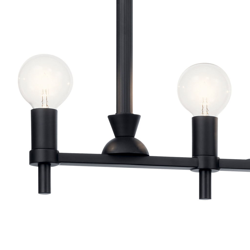 KICHLER 52425BK Torvee 42" 5 Light Linear Chandelier Brushed Natural Brass