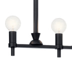 KICHLER 52425BK Torvee 42" 5 Light Linear Chandelier Brushed Natural Brass
