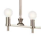 KICHLER 52425PN Torvee 42" 5 Light Linear Chandelier Brushed Natural Brass