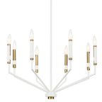KICHLER 52349WH Armand 26 Inch 8 Light Chandelier In White Finish