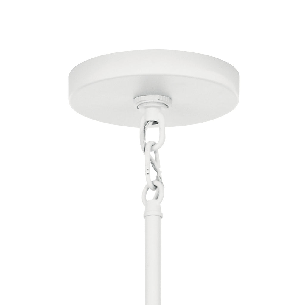 KICHLER 52349WH Armand 26 Inch 8 Light Chandelier In White Finish
