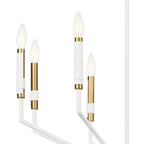 KICHLER 52349WH Armand 26 Inch 8 Light Chandelier In White Finish
