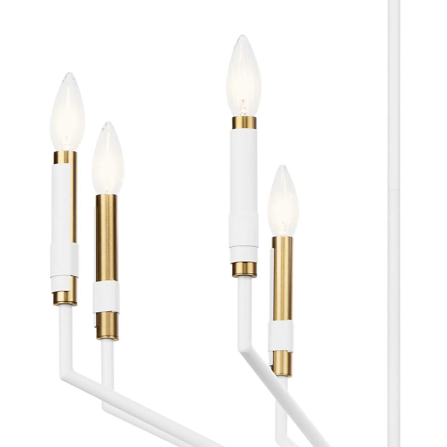 KICHLER 52349WH Armand 26 Inch 8 Light Chandelier In White Finish