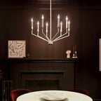 KICHLER 52349WH Armand 26 Inch 8 Light Chandelier In White Finish