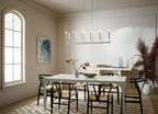 KICHLER 52350WH Armand 42.75 Inch 12 Light Linear Chandelier In White Finish