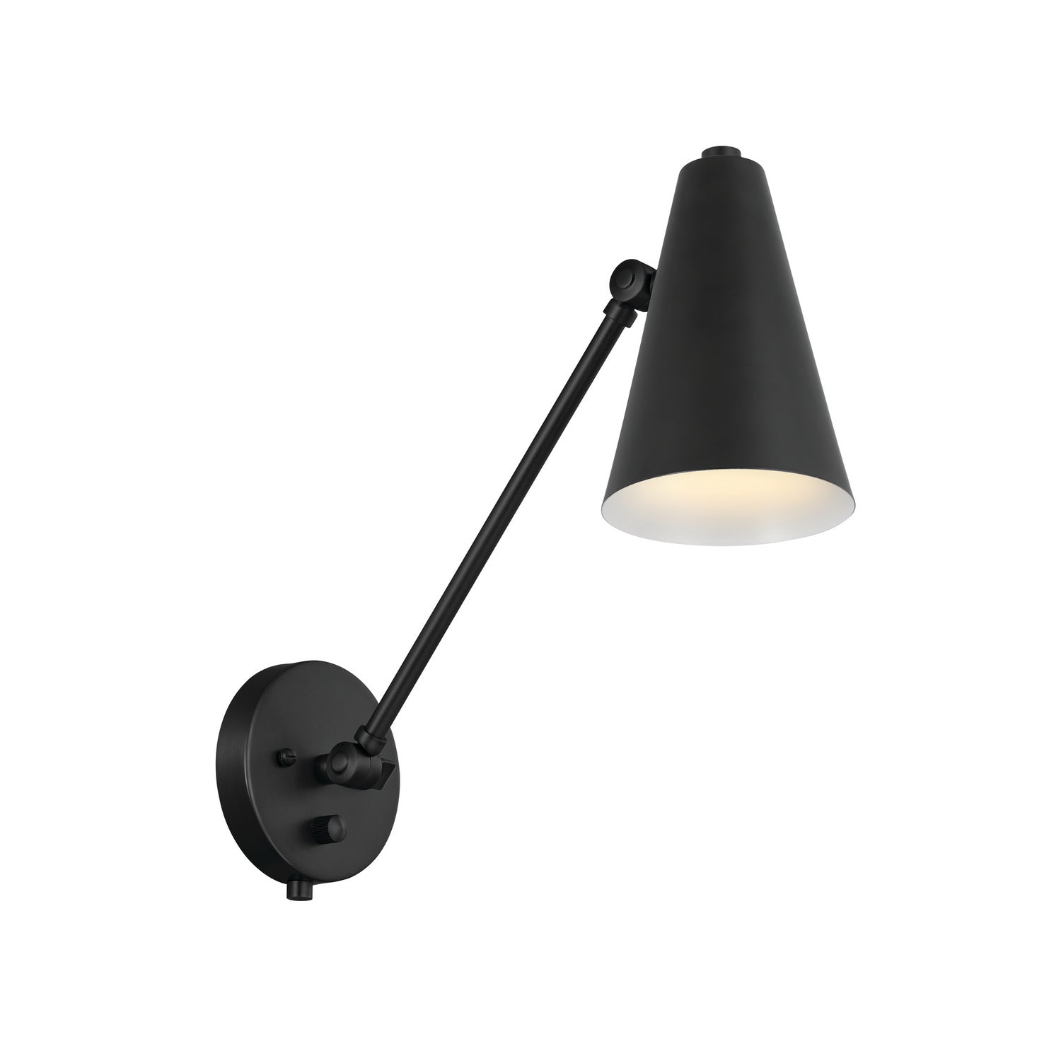 KICHLER 52485BKB Sylvia 1 Arm Wall Sconce Black