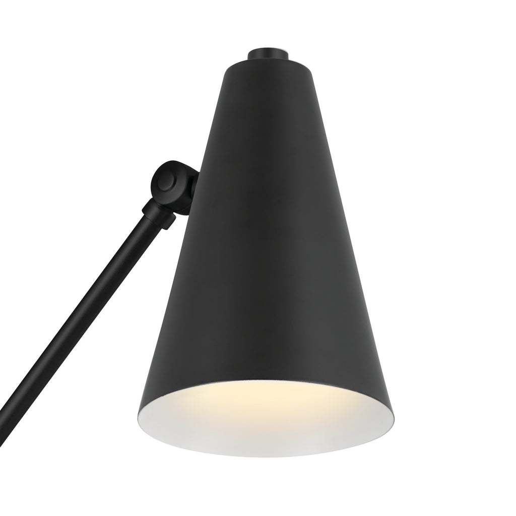 KICHLER 52485BKB Sylvia 1 Arm Wall Sconce Black