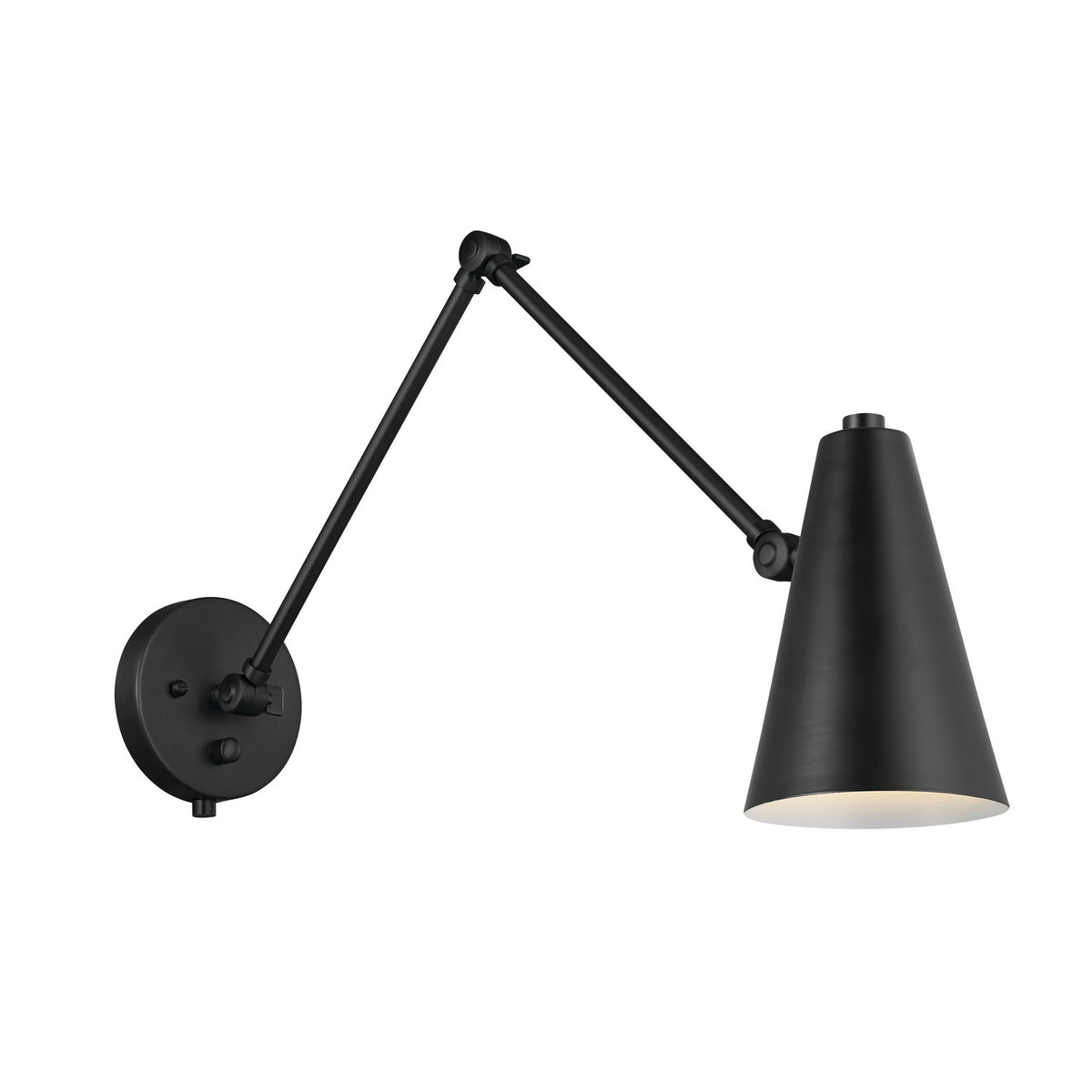 KICHLER 52486BKB Sylvia 2 Arm Wall Sconce Black