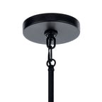 KICHLER 52420BK Emmala 24 Inch 6 Light Chandelier In Brushed Nickel And Black