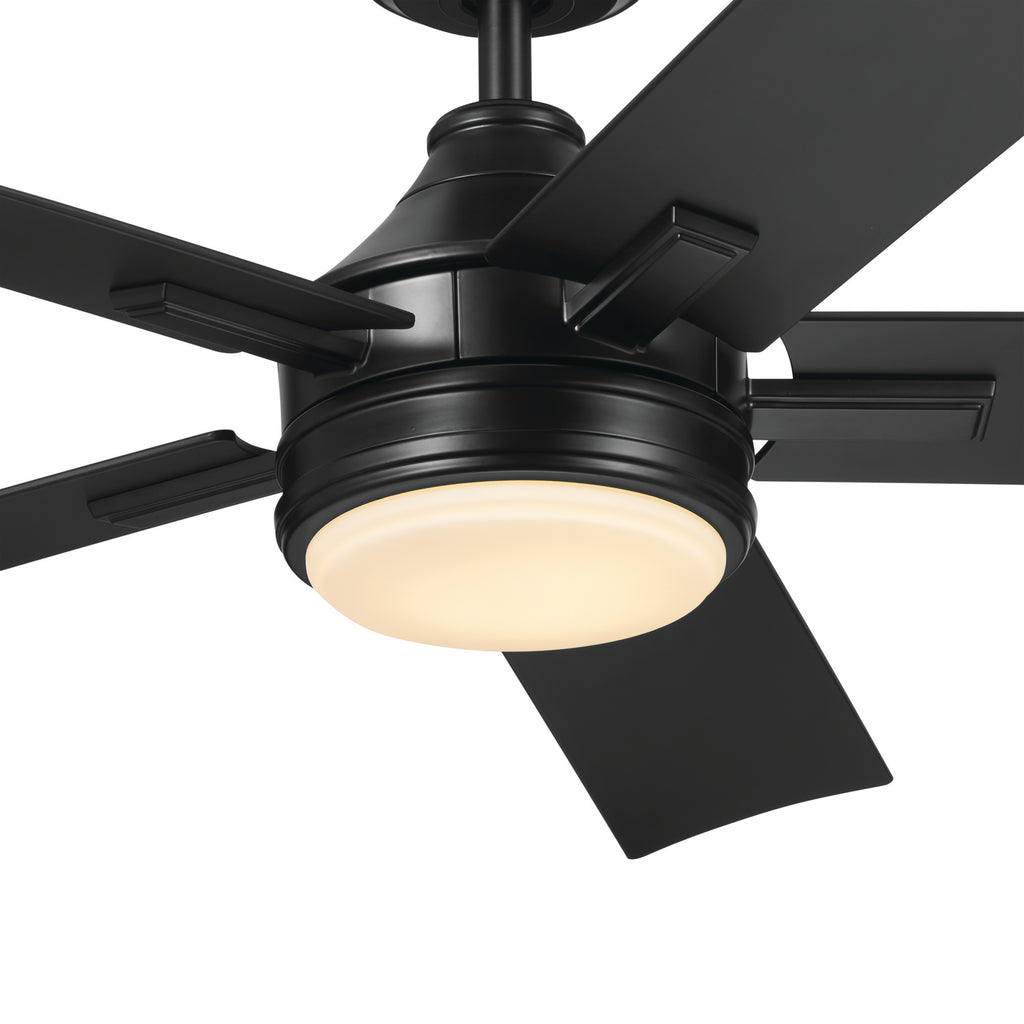 KICHLER 310126SBK Tide 52 Inch Tide Weather+ Fan - Satin Black