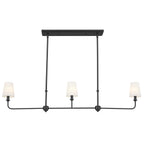 KICHLER 52519BK Pallas Linear Chandelier 3 Light - Black