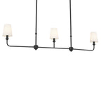 KICHLER 52519BK Pallas Linear Chandelier 3 Light - Black