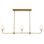 KICHLER 52519BNB Pallas Linear Chandelier 3 Light - Brushed Natural Brass