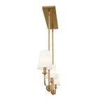 KICHLER 52519BNB Pallas Linear Chandelier 3 Light - Brushed Natural Brass