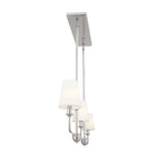 KICHLER 52519PN Pallas Linear Chandelier 3 Light - Polished Nickel
