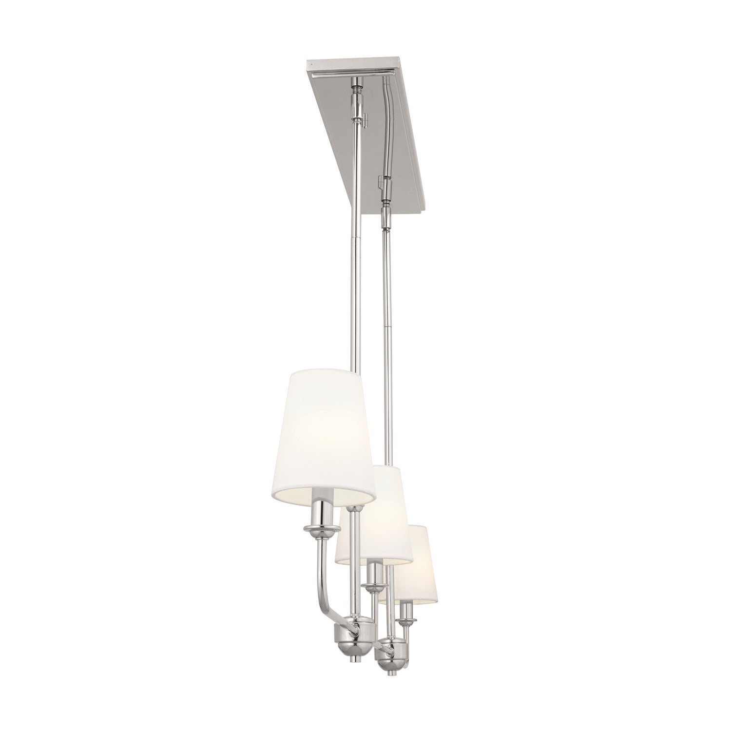KICHLER 52519PN Pallas Linear Chandelier 3 Light - Polished Nickel