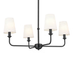 KICHLER 52520BK Pallas Mini Chandelier 4 Light - Black