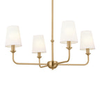 KICHLER 52520BNB Pallas Mini Chandelier 4 Light - Brushed Natural Brass