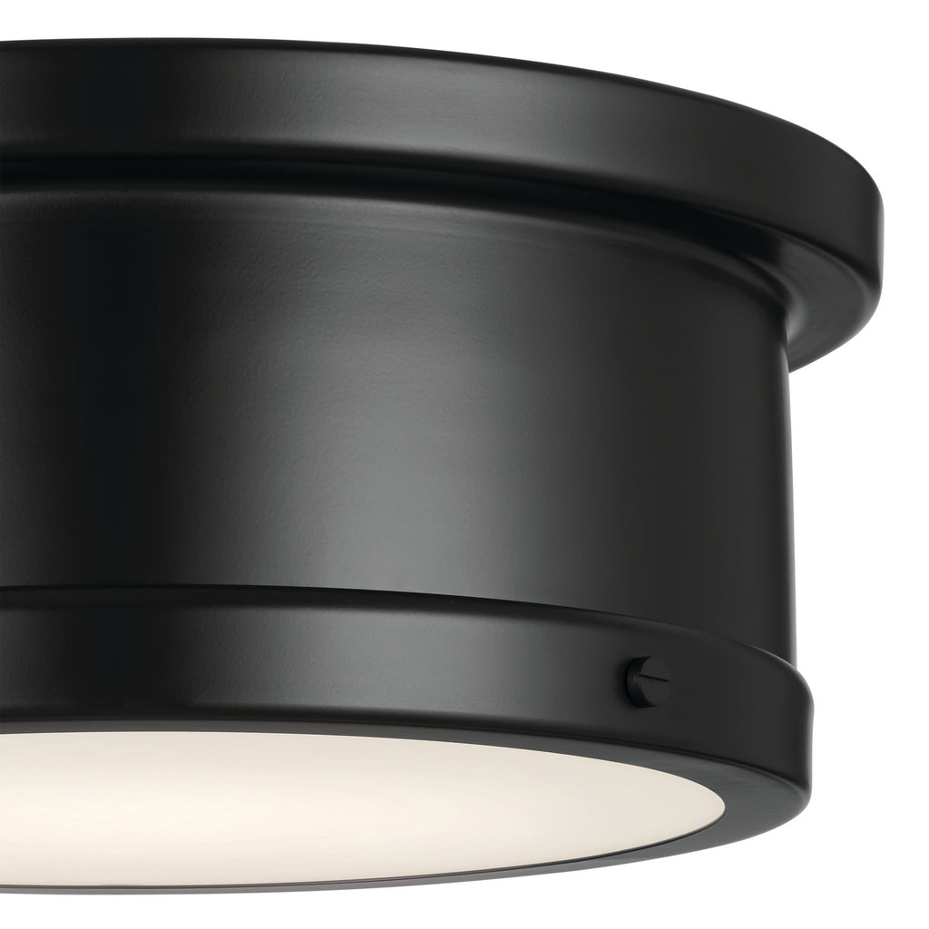 KICHLER 52540BK Serca Flush Mount 2 Light - Black