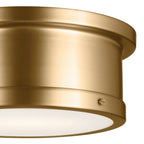 KICHLER 52540BNB Serca Flush Mount 2 Light - Brushed Natural Brass