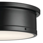 KICHLER 52541BK Serca Flush Mount 3 Light - Black