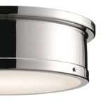 KICHLER 52541PN Serca Flush Mount 3 Light - Polished Nickel