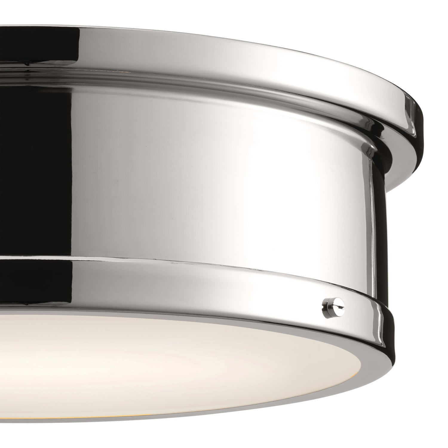 KICHLER 52541PN Serca Flush Mount 3 Light - Polished Nickel