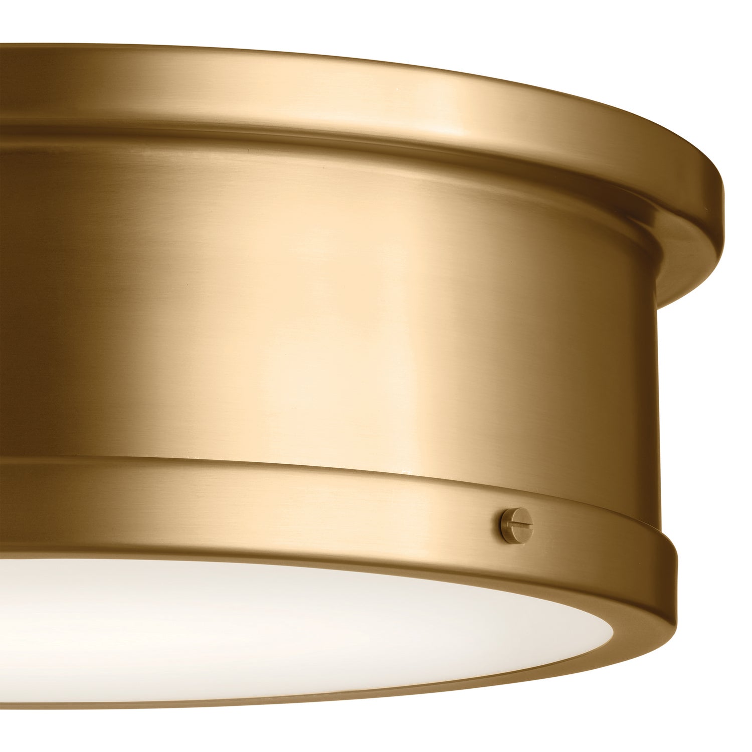 KICHLER 52541BNB Serca Flush Mount 3 Light - Brushed Natural Brass