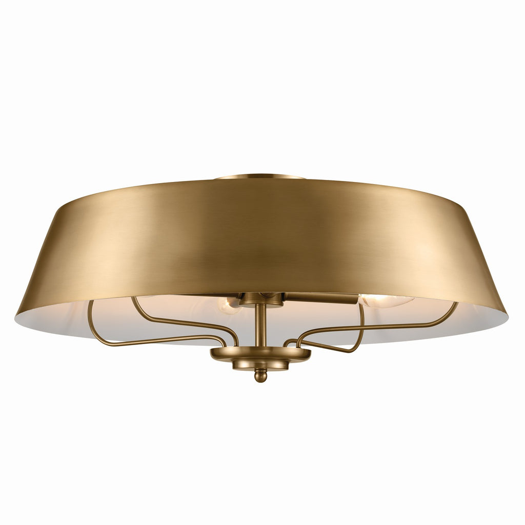KICHLER 52543BNB Luella Pendant/Semi Flush 4 Light - Brushed Natural Brass