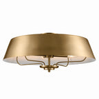 KICHLER 52543BNB Luella Pendant/Semi Flush 4 Light - Brushed Natural Brass