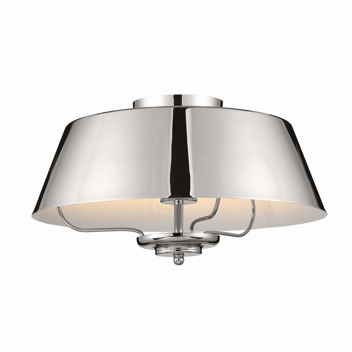 KICHLER 52542PN Luella Pendant/Semi Flush 3 Light - Polished Nickel