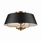KICHLER 52542BK Luella Pendant/Semi Flush 3 Light - Black
