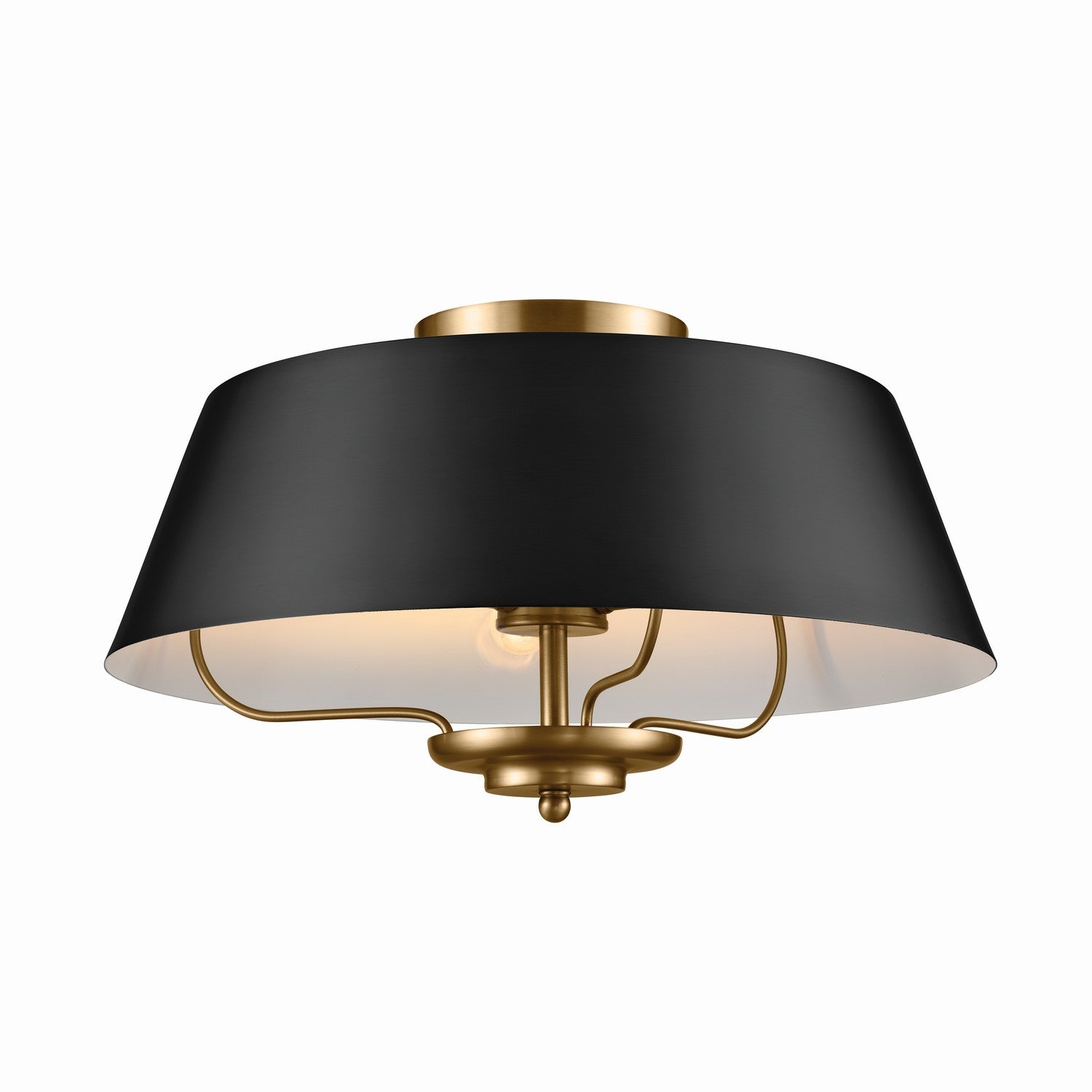 KICHLER 52542BK Luella Pendant/Semi Flush 3 Light - Black