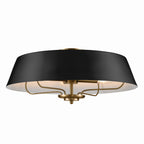 KICHLER 52543BK Luella Pendant/Semi Flush 4 Light - Black