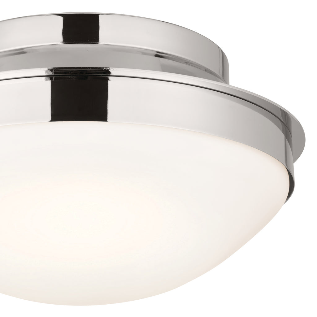 KICHLER 52544PN Bretta Flush Mount 2 Light - Polished Nickel