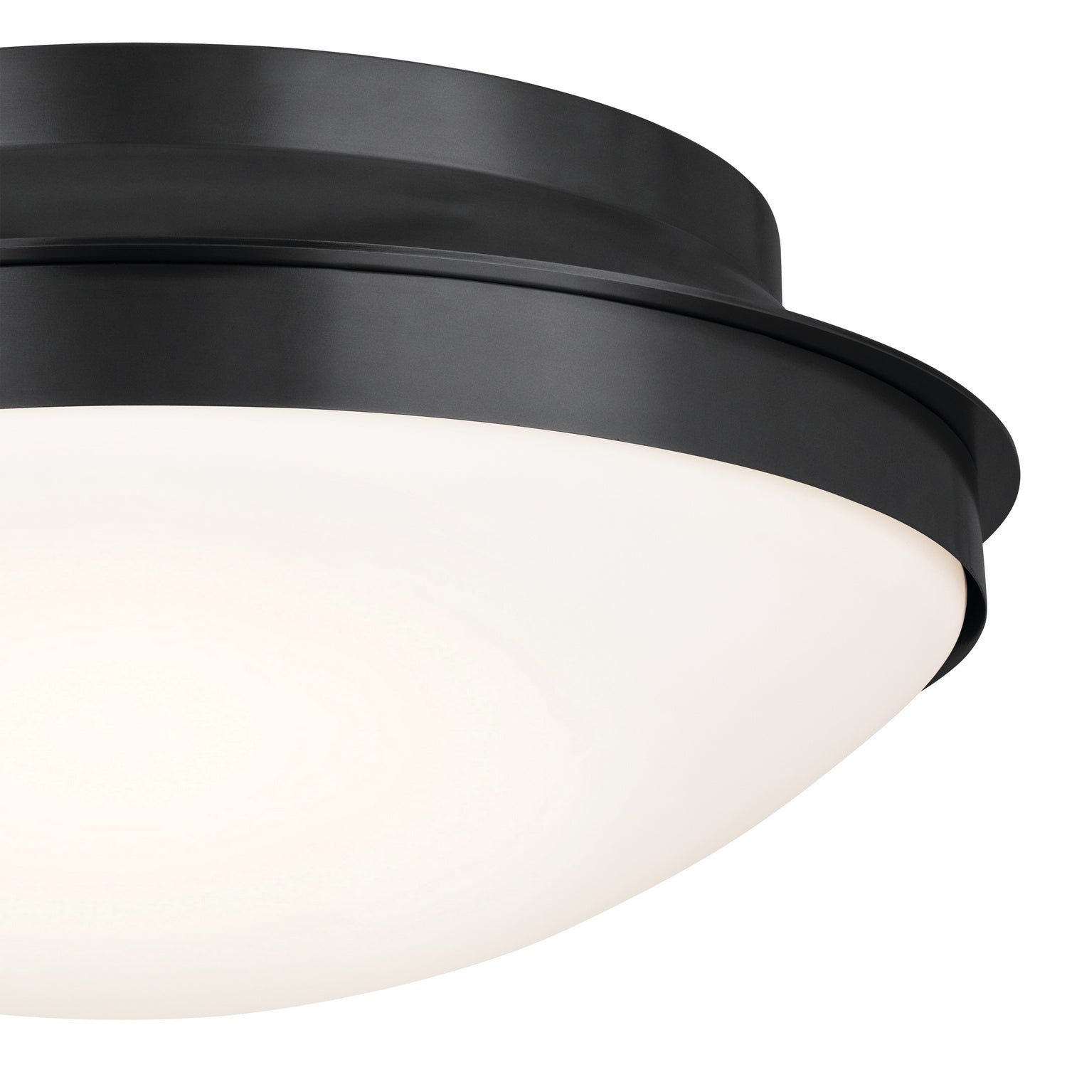 KICHLER 52545BK Bretta Flush Mount 3 Light - Black