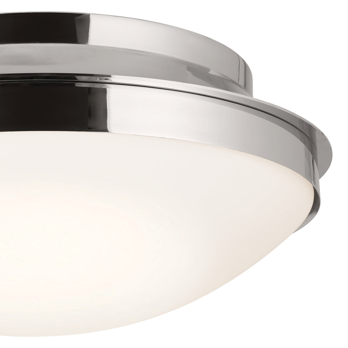 KICHLER 52545PN Bretta Flush Mount 3 Light - Polished Nickel