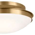 KICHLER 52545BNB Bretta Flush Mount 3 Light - Brushed Natural Brass