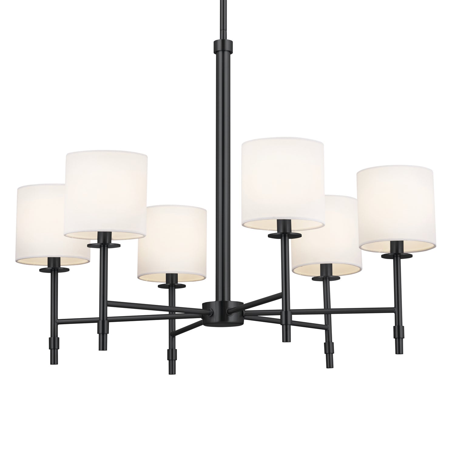 KICHLER 52500BK Ali Chandelier 6 Light - Black