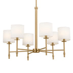 KICHLER 52500BNB Ali Chandelier 6 Light - Brushed Natural Brass