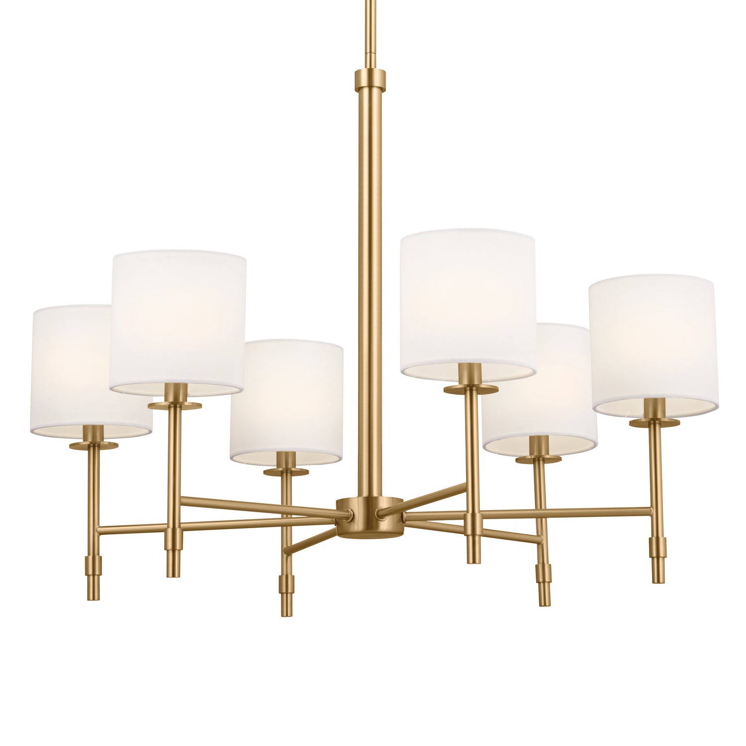 KICHLER 52500BNB Ali Chandelier 6 Light - Brushed Natural Brass