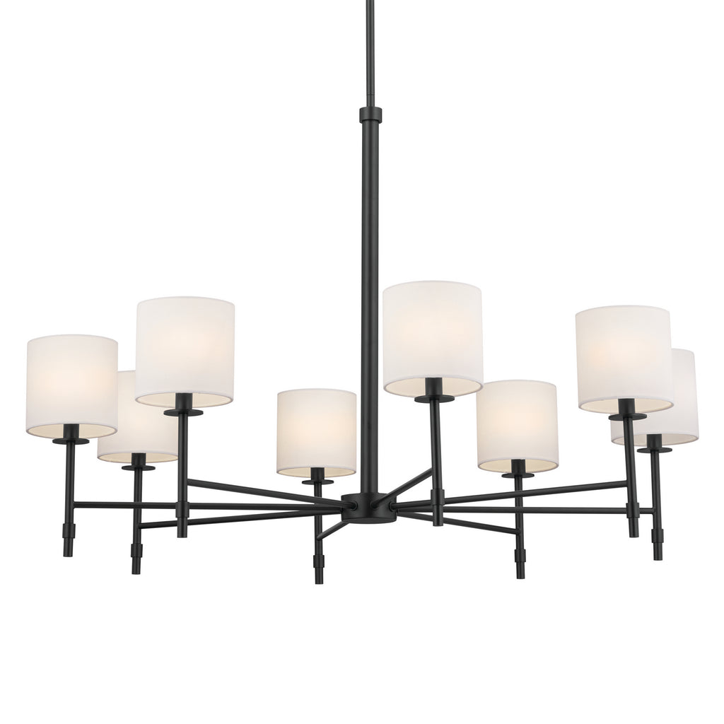 KICHLER 52502BK Ali Chandelier 8 Light - Black