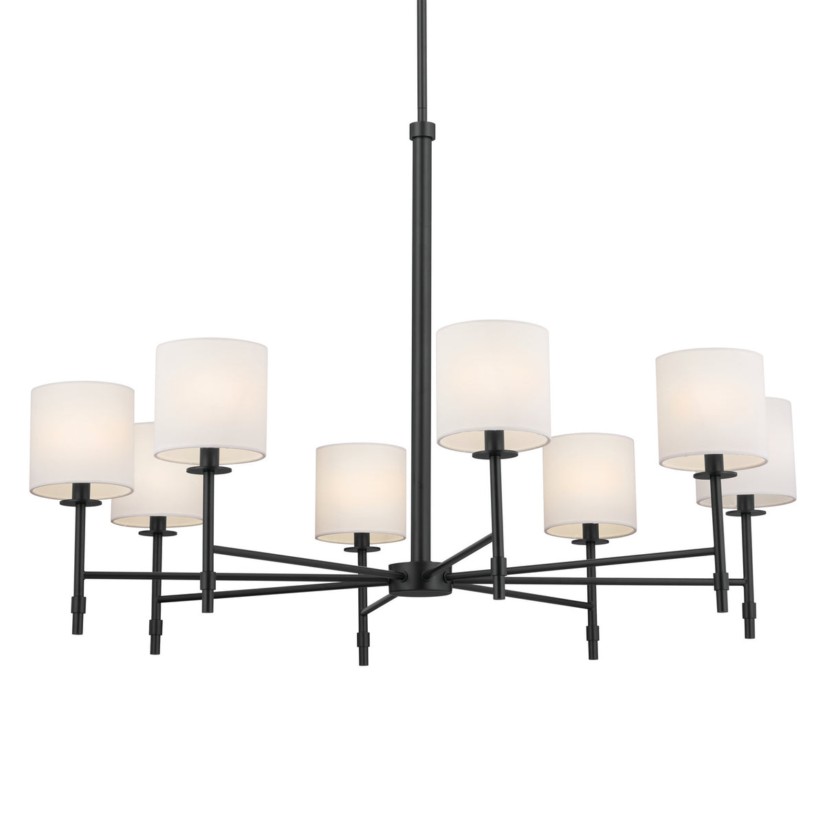 KICHLER 52502BK Ali Chandelier 8 Light - Black