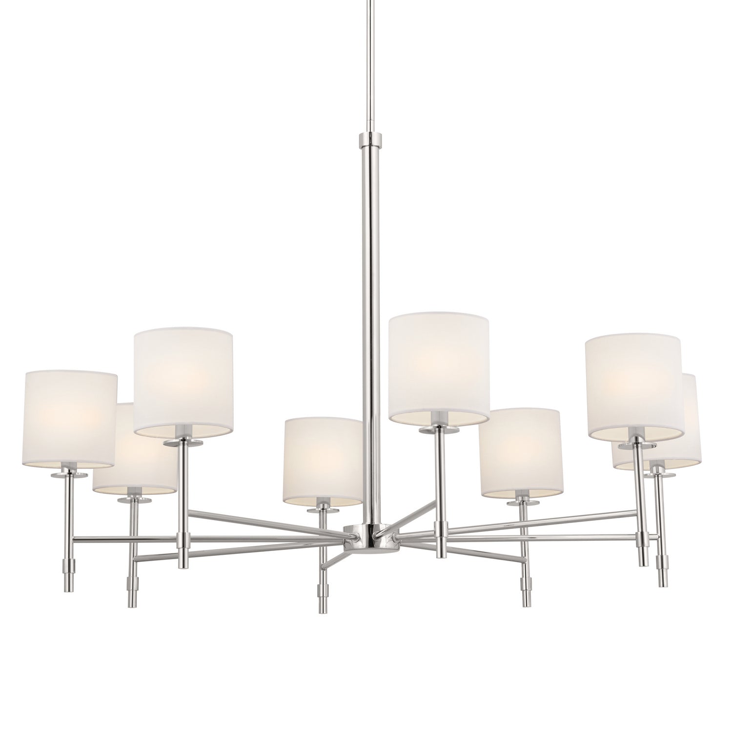 KICHLER 52502PN Ali Chandelier 8 Light - Polished Nickel