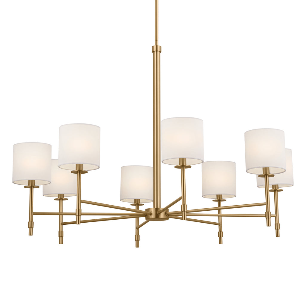 KICHLER 52502BNB Ali Chandelier 8 Light - Brushed Natural Brass