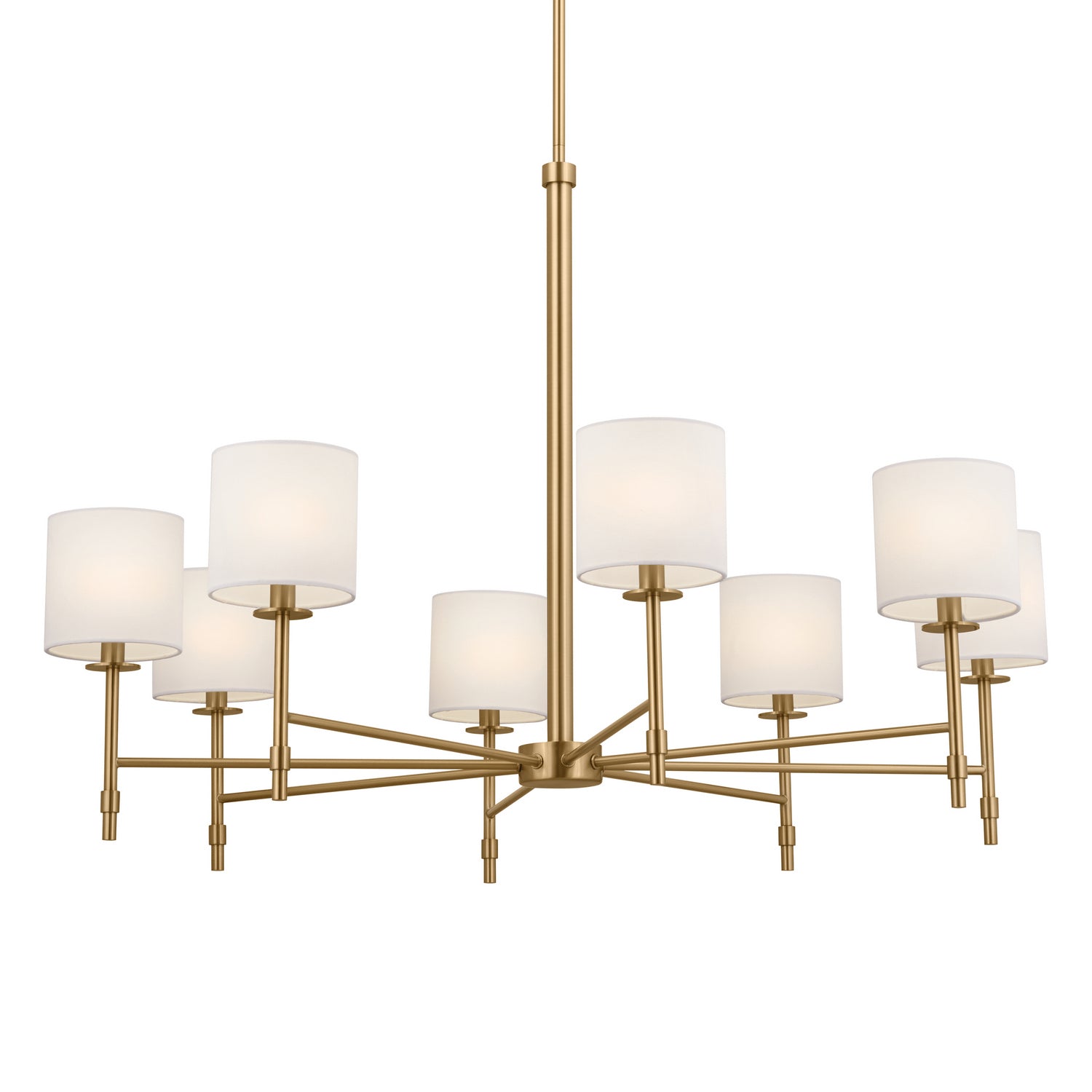 KICHLER 52502BNB Ali Chandelier 8 Light - Brushed Natural Brass