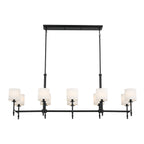 KICHLER 52503BK Ali Linear Chandelier 10 Light - Black