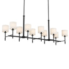 KICHLER 52503BK Ali Linear Chandelier 10 Light - Black