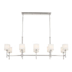 KICHLER 52503PN Ali Linear Chandelier 10 Light - Polished Nickel